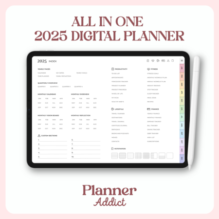 All in one Digital Planner 2025